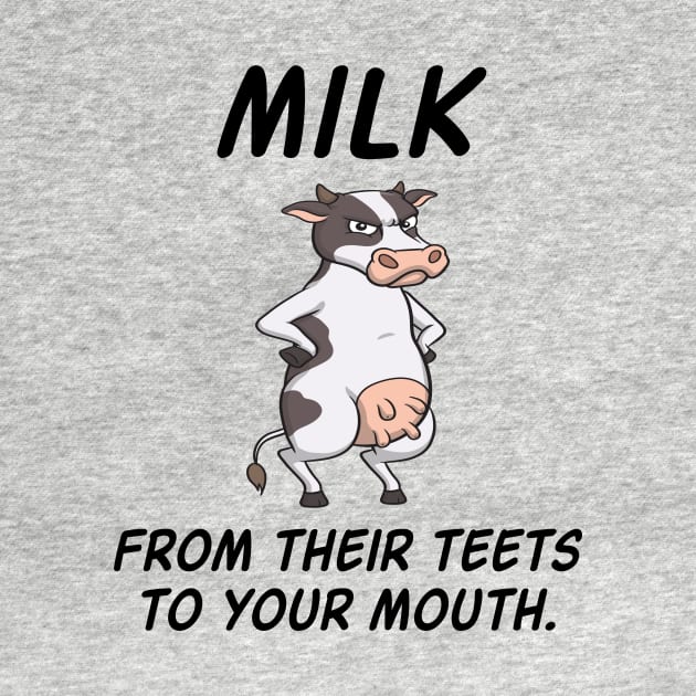 Not Milk Go Vegan  - Gift For Vegans by MrTeddy